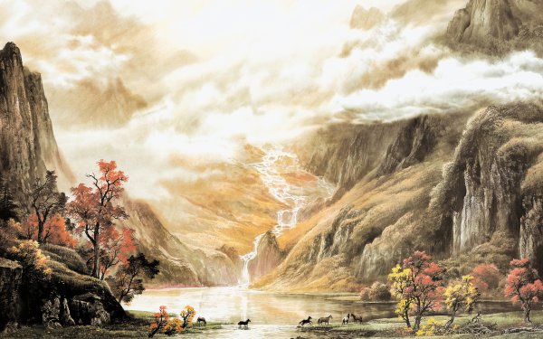 Китайская живопись горы