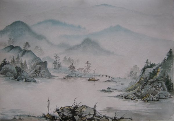 Китайская живопись «Шань-Шунь»