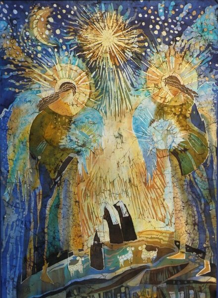 Рождественский ангел батик