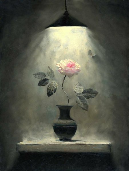 Натюрморт маслом художника Алексея Антонова..