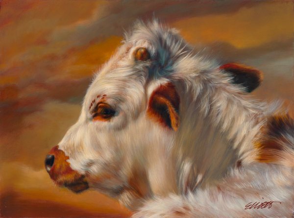 Живопись с коровой Тереза Эллиотт