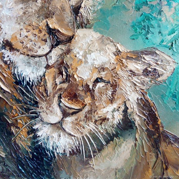 Животные маслом