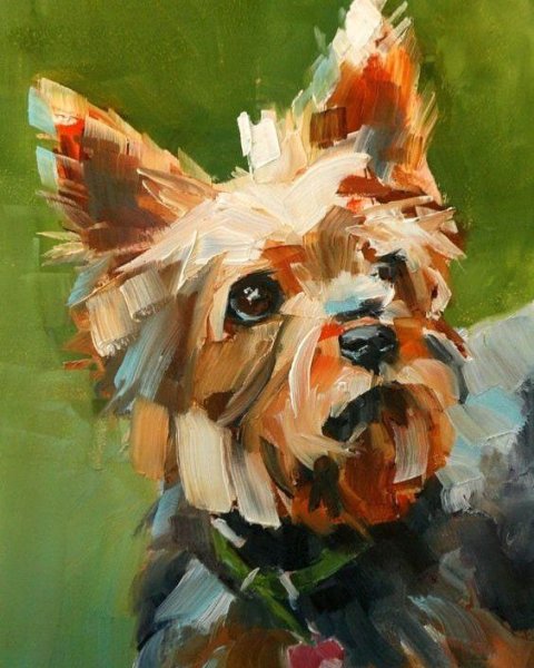 Живопись маслом животные