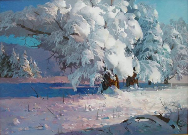 Зимний пейзаж Александр Леднев