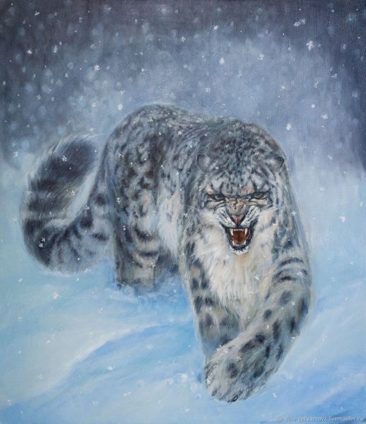 Никас Сафронов снежный Барс