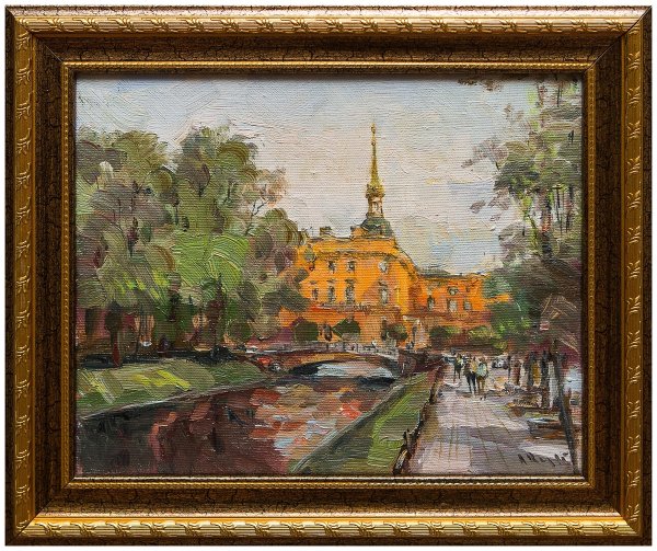 Михайловский замок картина маслом