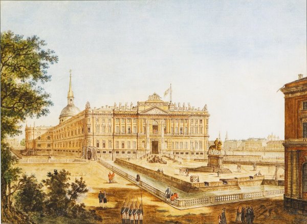 Летний дворец Елизаветы Петровны гравюра