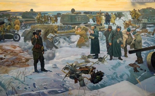 Сталинградская битва диорама в музее Победы