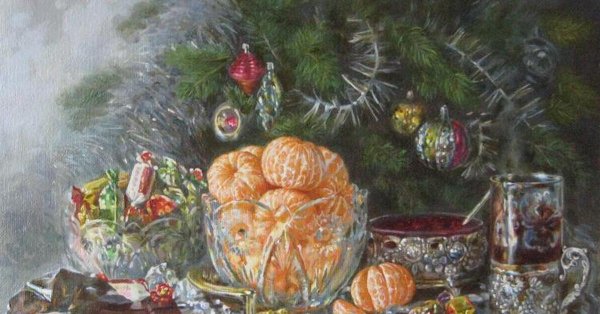 Екатерина Калиновская новогодний натюрморт