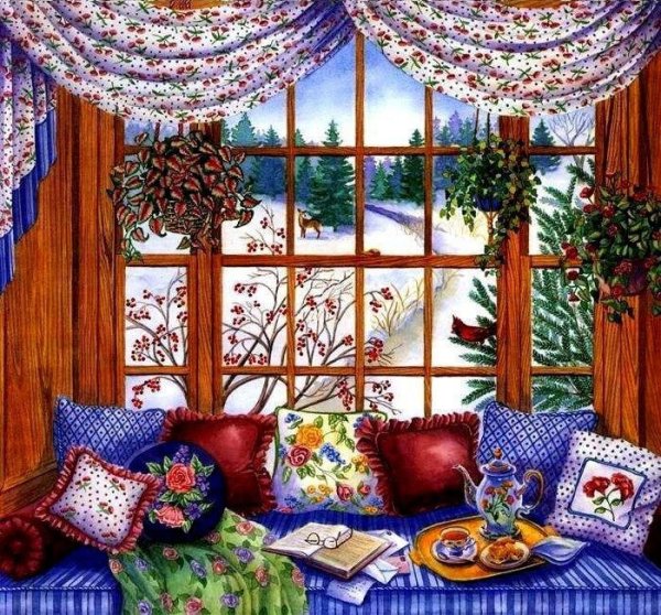 Джанет Крускамп картины уютные