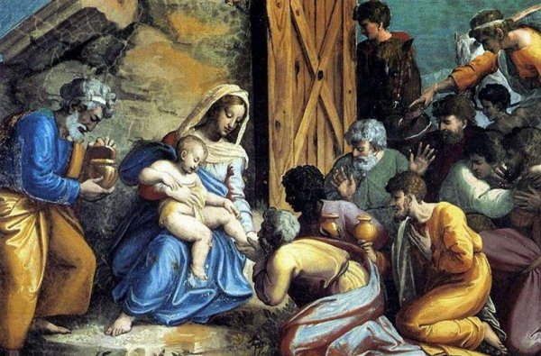 Рафаэль Санти поклонение волхвов