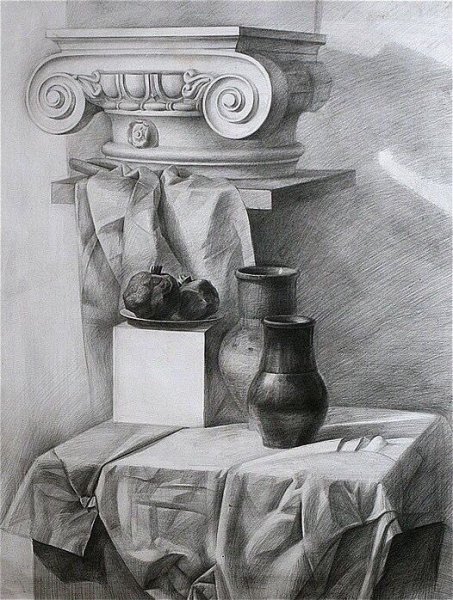 Гризайль Академия художеств Репина