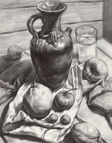 Юрий Кушевский натюрморт Графика