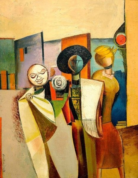 Дэвид Бомберг. Грязевая ванна. 1914