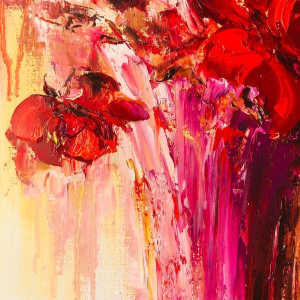 Абстрактные цветы живопись