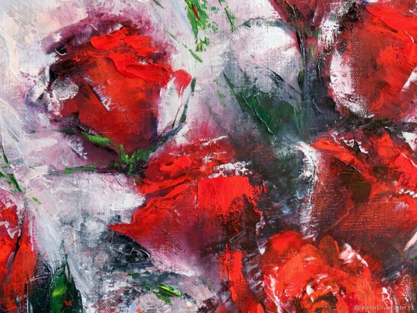 Живопись в красных тонах