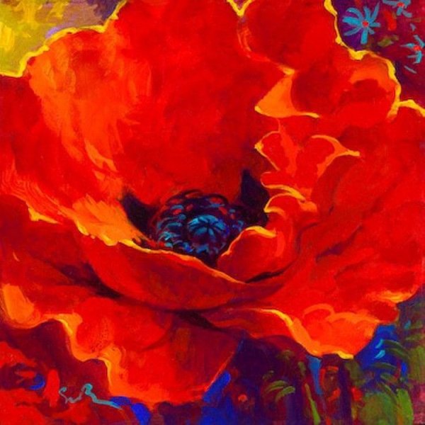 Живопись в красных тонах