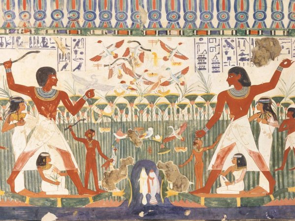 Фрески древнего царства в Египте