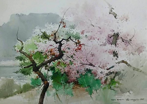 Корейская живопись. Чон сон ки