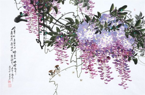 Корейский акварелист Shin Jong sik