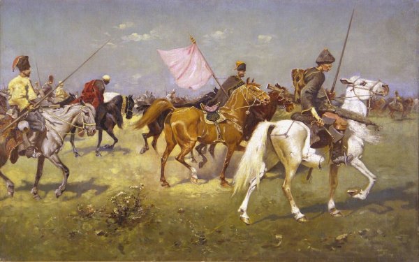 Казаки татары и гусары на картинах Йозефа Брандта