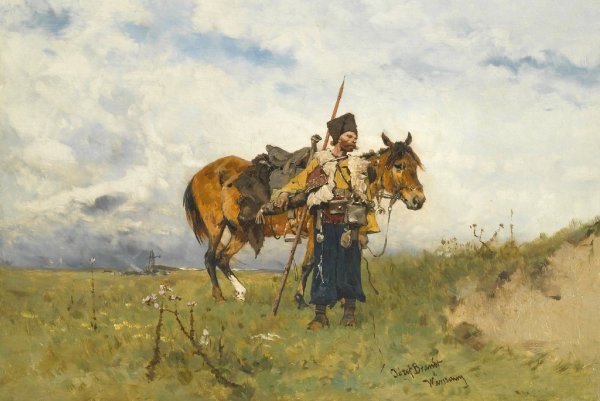 Запорожские казаки картины Юзеф Брандт