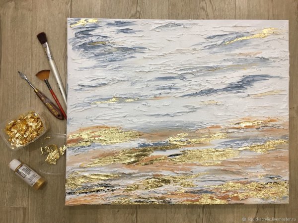 Рисунок текстурной пастой