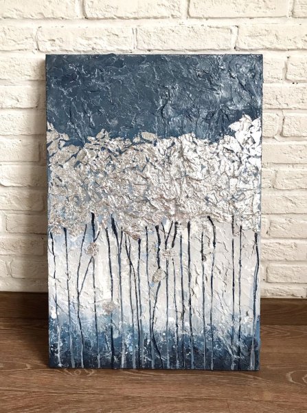 Фактурная живопись с текстурной пастой