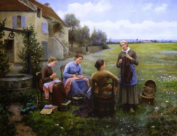 Daniel Ridgway Knight (1839-1924) картины