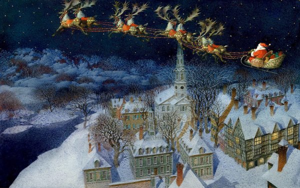 Борис Кустодиев «елочный торг», "новый год" Елена Хмелева