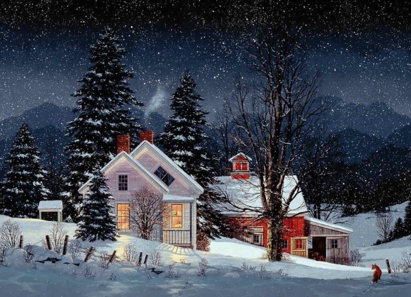 Художник Владимир Жданов. "Рождество".