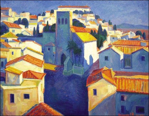 Акварель Фаустино Мартин Гонсалес