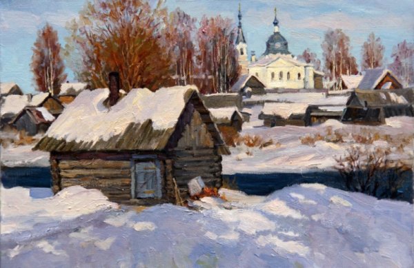 Мишов Андрей художник зима