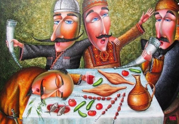 Грузинский художник Ладо Тевдорадзе