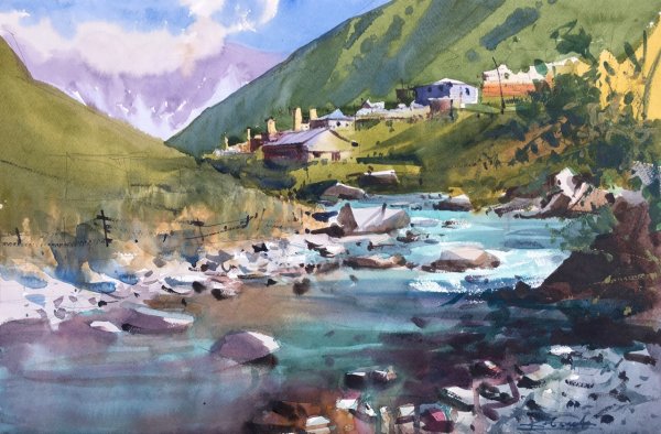 Грузинский художник Давид Мартиашвили