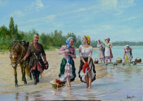 Кубанский казачий художник Андрей Лях