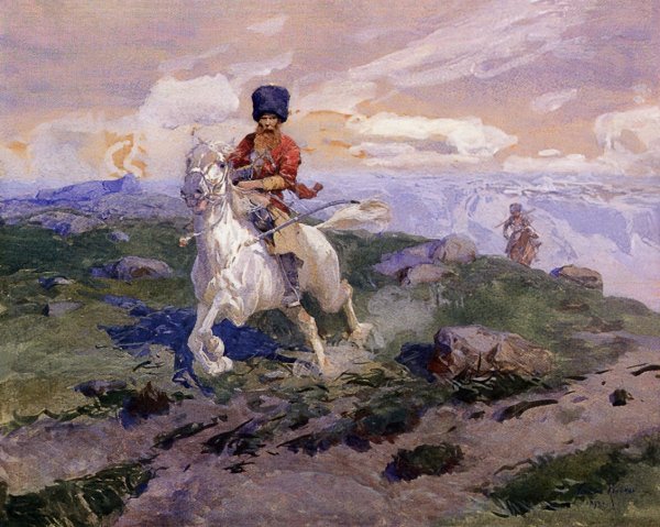 Франц Алексеевич Рубо лошади