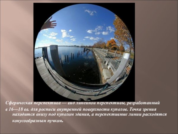 Сферическая перспектива город