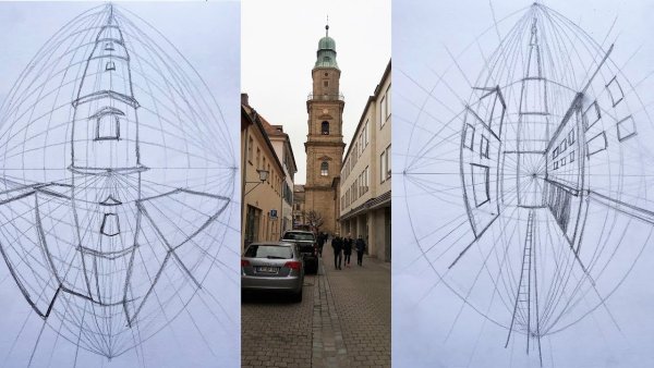 Композиция город будущего