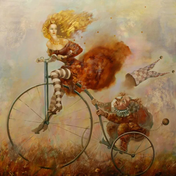 Олег Чубаков художник картины велосипедные прогулки