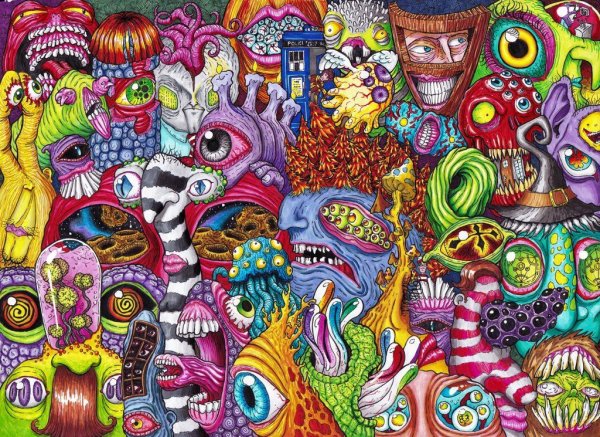 Психоделический коллаж