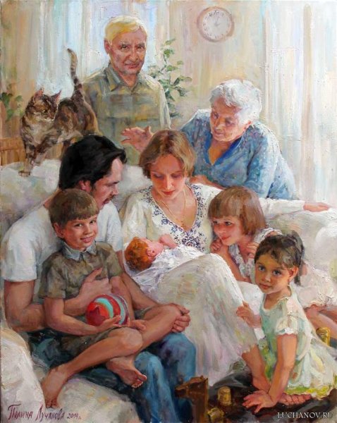 Полина Лучанова семейный портрет