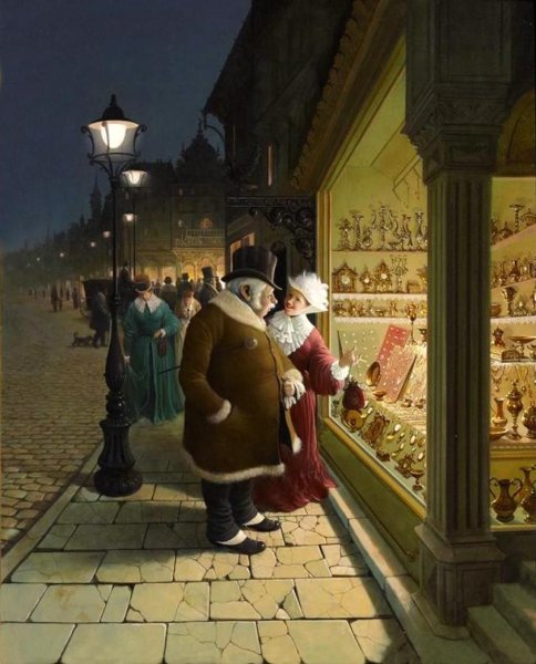 Венгерский художник вида Габор