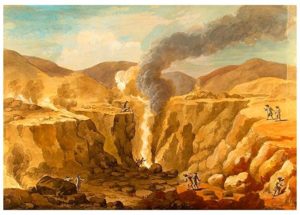 Картины художников вулкан Везувий