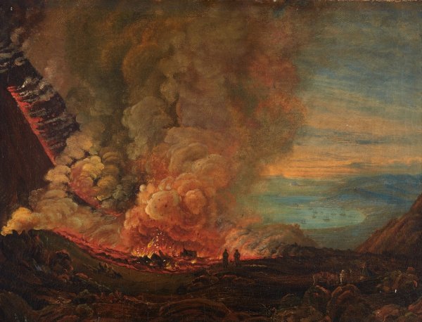 Юхан Кристиан даль «извержение Везувия», 1820 – 1821 года