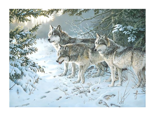 Хаски вожак стаи