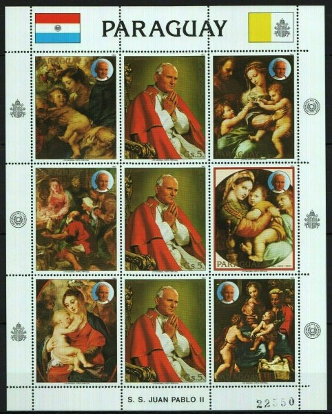 Почтовые марки Парагвая женщины