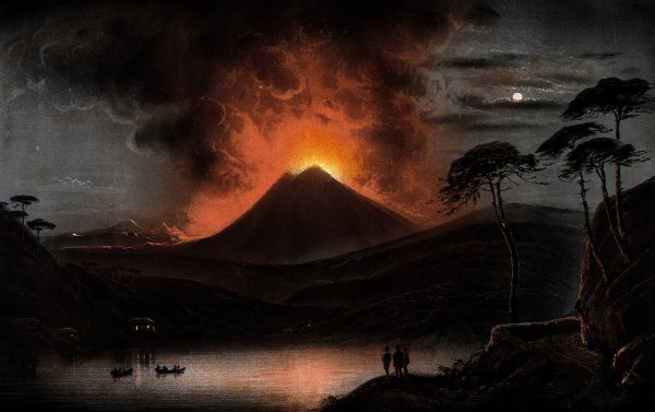 Вулкан извержение Везувия 2020