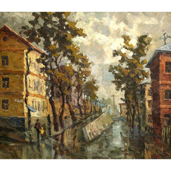 Картина пасмурный день пейзаж