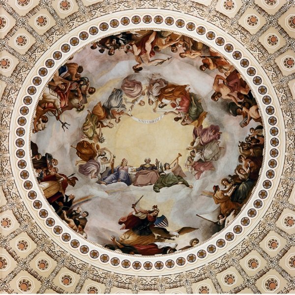 Бертини роспись потолка в стиле Барокко